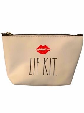 Rae Dunn “lip kit” 💋 Cosmetic Bag NWT